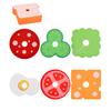 DIY Pretend Play Toy Simulation Hamburger Sandwich Shape Color Pairing Food Classic Play House Early Education For Children