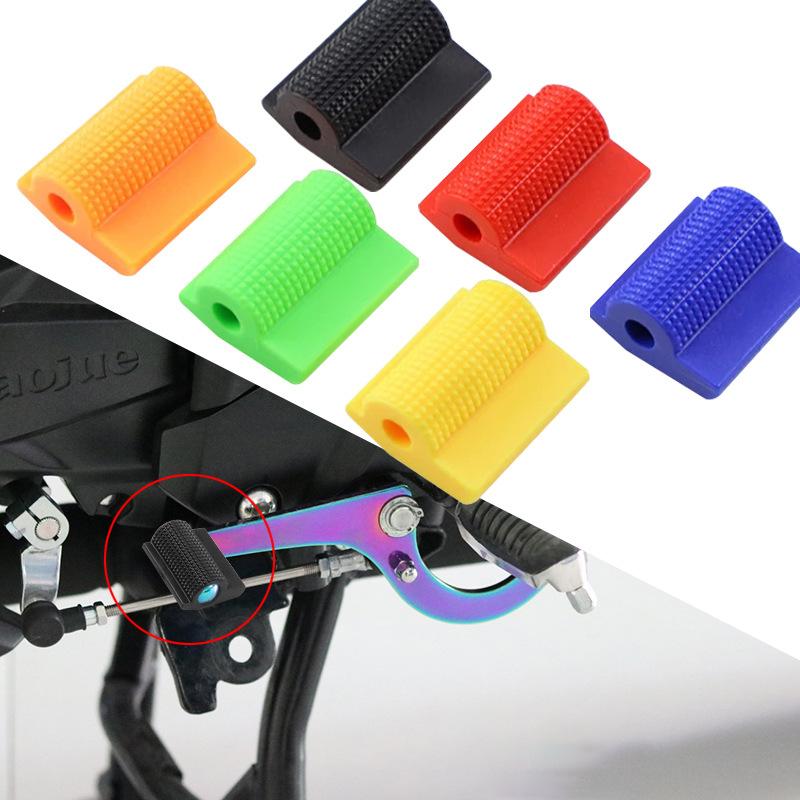 9mm Motorcycle Shift Gear Lever Pedal Rubber Cover Shoe Protector Foot Peg Toe Gel for Kawasaki Honda Yamaha Moto Accessories