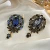 European and American Water Brooch Glass Pendant Corsage Retro Fashion Temperament Niche Versatile Pin Accessories