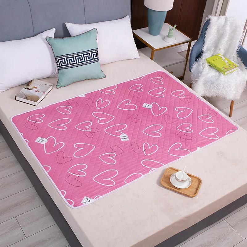 Nepromokavá omyvatelná podložka na matraci proti moči podložka pro starší osoby s inkontinencí chránič postele plienka pro dospělé plienka prostěradlo látka prodyšná