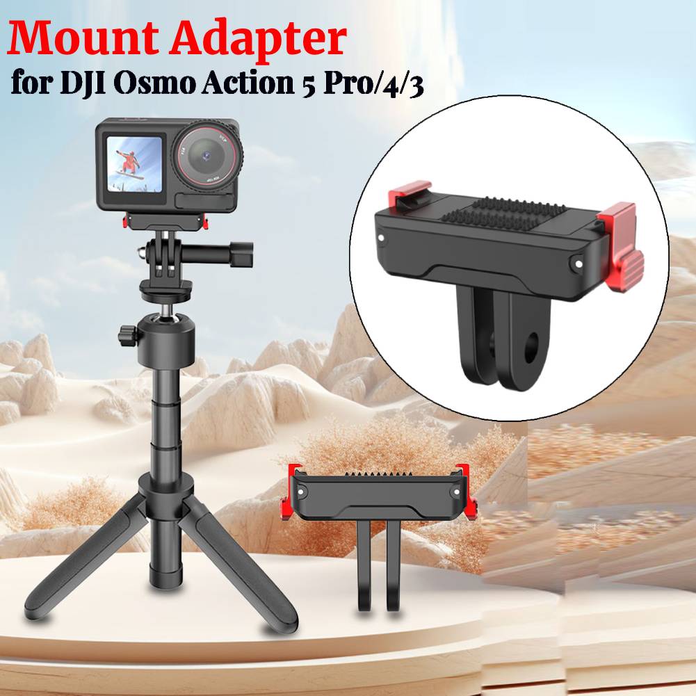 Magnetic Quick Release Mount Adapter Two Claw Camera Extension Bracket Magnet Base Mount for DJI Osmo Action 5 Pro/4/3 Adapter
