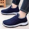 Fashion Plus Size Shoes for Men Winter Fashion Slip On Short Plush Keep Warm Platform Wedges Non-slip Flats Casual Sneakers Short Boots