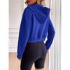 Women's Fashion Casual Solid Color Print Long Sleeve Hooded Hoodies & Sweatshirts