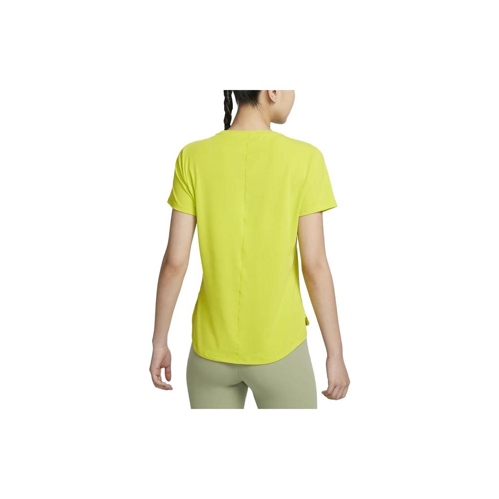 Nike Dri-FIT One Luxe Solid Color Sun Protection Quick-Dry Pullover Short Sleeve T-Shirt Women Tops Cactus-Green DD0619-308