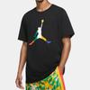Jordan Solid Color Crew Neck Print Short Sleeve T-Shirt Men Tops Black DN1469-010