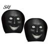 Unique Car Headrest Design 2Pcs Halloween Covers, Horror-Themed Seat Neck Pillow Washable Cover Cases, Breathable Stretchy Protector for Auto Interior