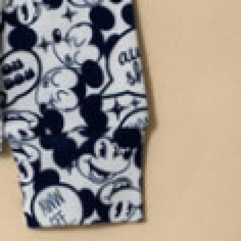 Daiso Disney Mickey Mouse Kids Underwear Top Blue M