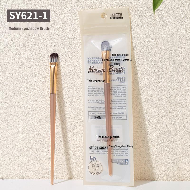 LMLTOP Soft Bristle Makeup Brush - Long Handle for Eyeshadow, Blush, and Loose Powder (CXT046)