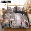 Paris Eiffel Tower 3D Duvet Cover Bedding Set Comforter Linen Pillowcases Home Decor Single Double Twin King Queen