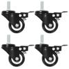 Day and Night - Day and Night Swivel Casters with Brakes 8 Pcs 50mm