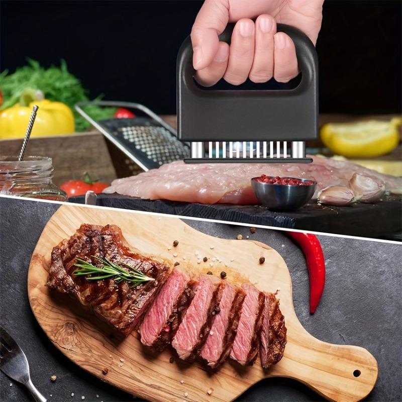 1Pcs Meat Tenderizer 48 Steel Needles Meat Tenderizer Steak Softener Pounder Kitchen Cooking Tools Hammer Gadgets
