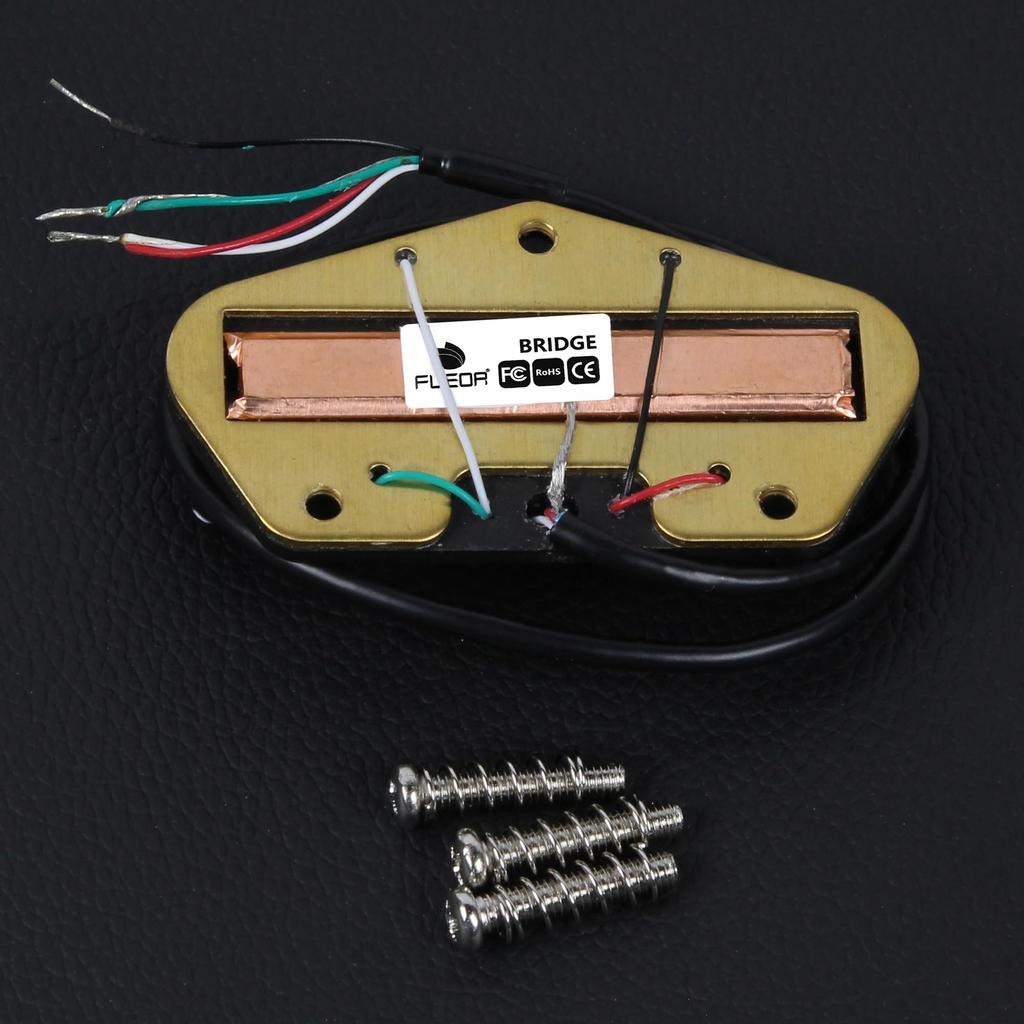FLEOR Alnico 5 Tele Hot Rail Humbucker Bridge Fits Fender Tele Guitar Parts Pickup, Pickup, 9-10K,
