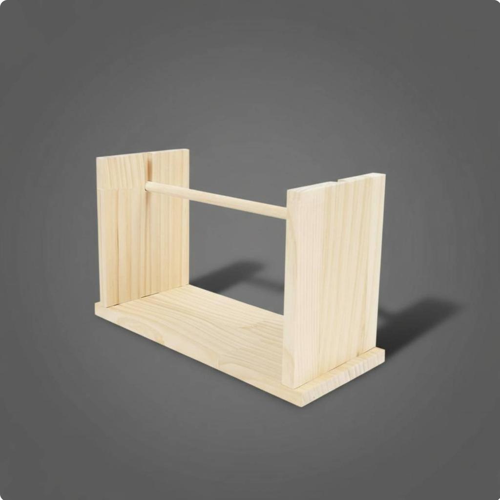 Yarn Spool Rack Knotsnag-resistantFree Wooden Yarn Holder Crafting Supply Sturdy Wood Even Rotation for Crocheters