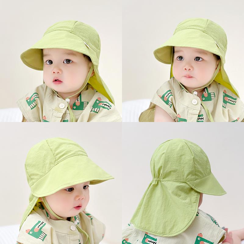 Quick-drying Baby Sun Hat Outdoor Wide Brim Beach Bucket Hat Summer UV Protection Kids Boys Girls Sunscreen Caps