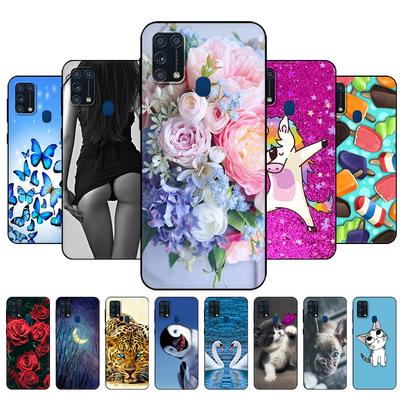Para Samsung Galaxy M31 Capa Traseira Para Samsung M31 4G Capa De Telefone GalaxyM31 M 31 m315 Capa Silicone Preto Capa De Tpu