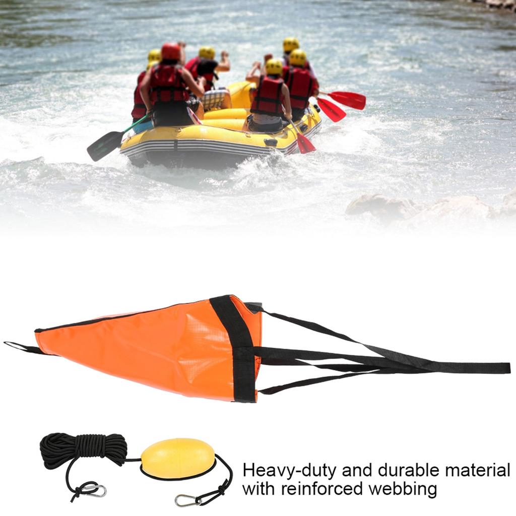 32 Zoll Hochleistungsfähiger Langlebiger PVC Oranger Boots-Schwimmer-Satz Yacht Gummi-Schlauchboot Kajak Kanu Treibanker