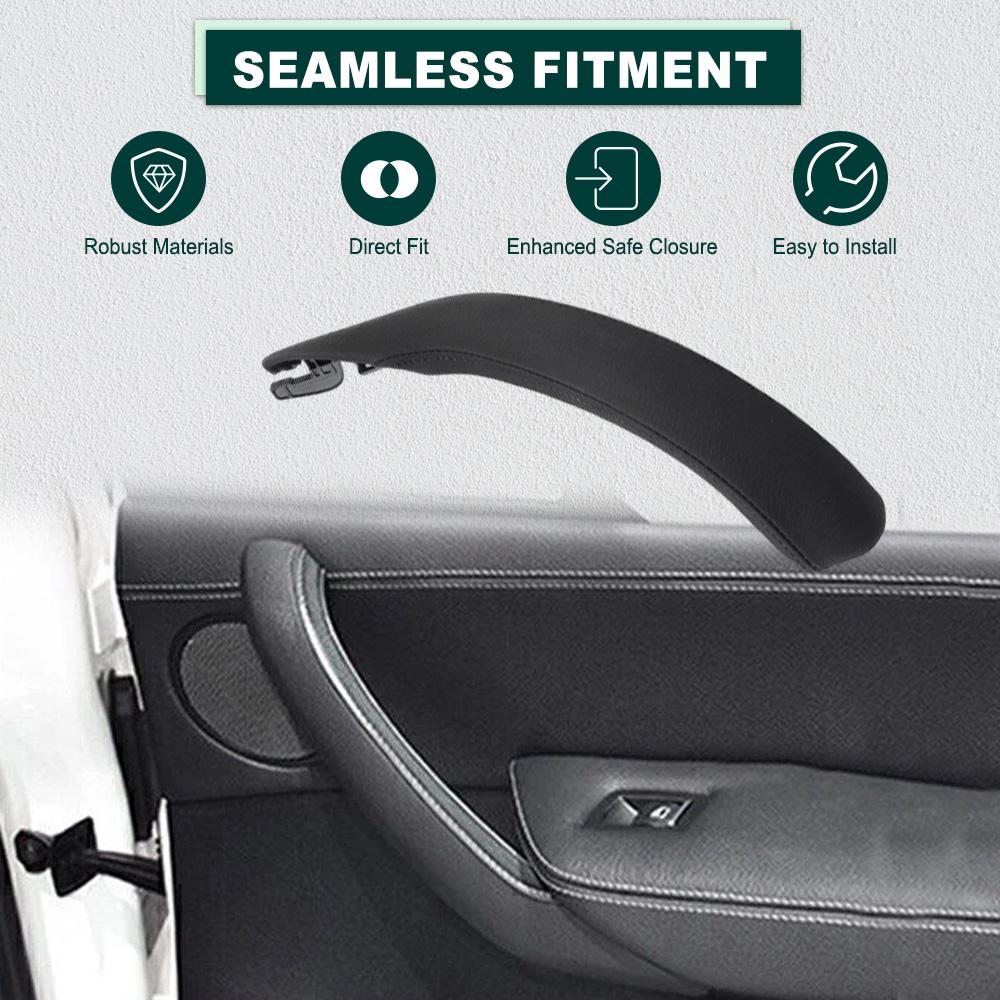 Car Interior Left Right Passenger Door Pull Handle Leather Outer Cover Trim for BMW X3 X4 F25 F26 2010 2011 2012 2013 2014-2017