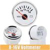 2" 52mm Voltmeter 8-16V Digital Voltmeter Ammeter 12v Meter Display VOLTS Voltage Gauge Car Red Backlight Car Boat Instrument