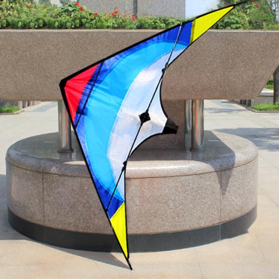Kite Colorful Large Sound 1.2M Triangle Stunt Kite for Playing