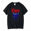 Vintage tričko The Kinks 60. léta Anglická rocková kapela Inspirované Klasický fanouškovský merch Dlouhý nebo krátký rukáv Vintage vypraný Módní Ležérní
