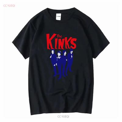 Vintage The Kinks T-Shirt 60er Englische Rockband Inspiriert Klassisches Fan-Merchandise Lange oder Kurze Ärmel Vintage Gewaschen Mode Lässig