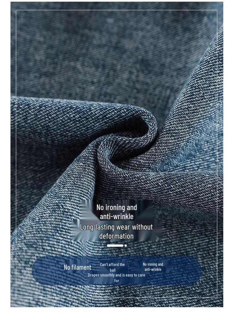 2025 Retro Fleece-Lined Wide-Leg Jeans for Women - Slimming, Versatile, Floor-Length Pants for Autumn/Winter