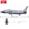 211Pcs Air Force Model Bricks J-10 Cs Fighter Aircraft Building Blocks Sets J10 Military Educational Toys For Children
