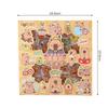 100Sheets Kawaii Capybara samolepky Vodotěsné samolepky Kreslený roztomilý zvíře samolepky Kreativní kufr Obtisk Dětské Hračky Dárky