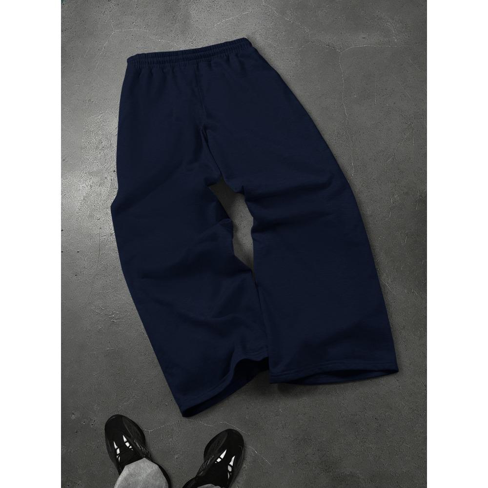 Spodnie Joggingowe Street Style Męskie Codzienne Spodnie Sportowe Wzór Płomieni Szerokie Nogawki Spodnie Sportowe Modne Męskie Must Have