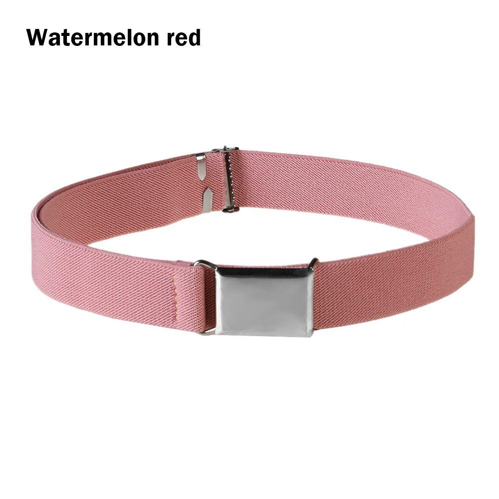 Gift Pants Strap Solid Color Boys Girls Alloy Buckle Waistband Kids Canvas Belt Adjustable