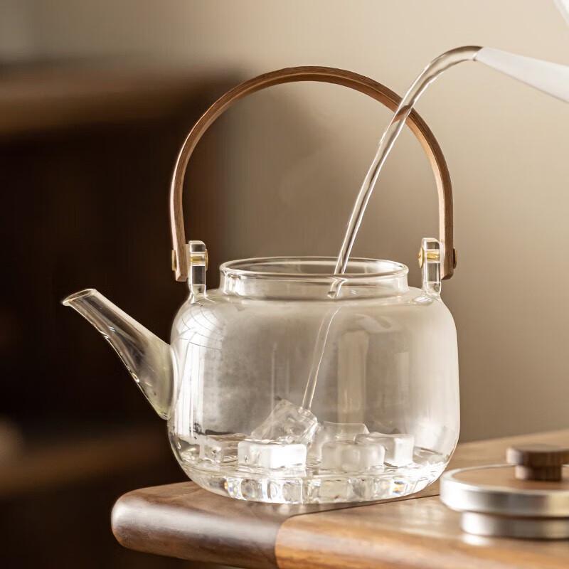 High Borosilicate Glass Boiling Teapot with Tea Infuser