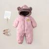 Newborn Men's and Women's Padded and Thickened Warm Hooded Bodysuits - Comfortable and Cute Style Fashion Trend