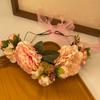 Bohemian Festival Wedding Flower Crown Photo Props Rose Green Leaf Floral Headpiece Hair Wreath Spring