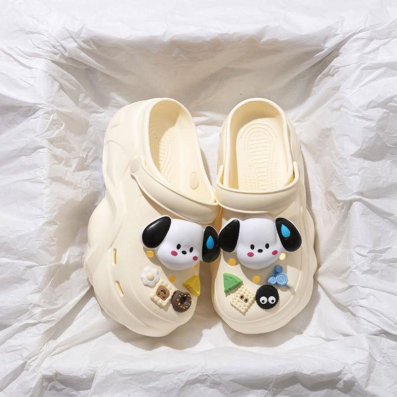 Women's 2025 Summer EVA Platform Clog Slippers - Height-Enhancing, Anti-Slip Beach Sandals