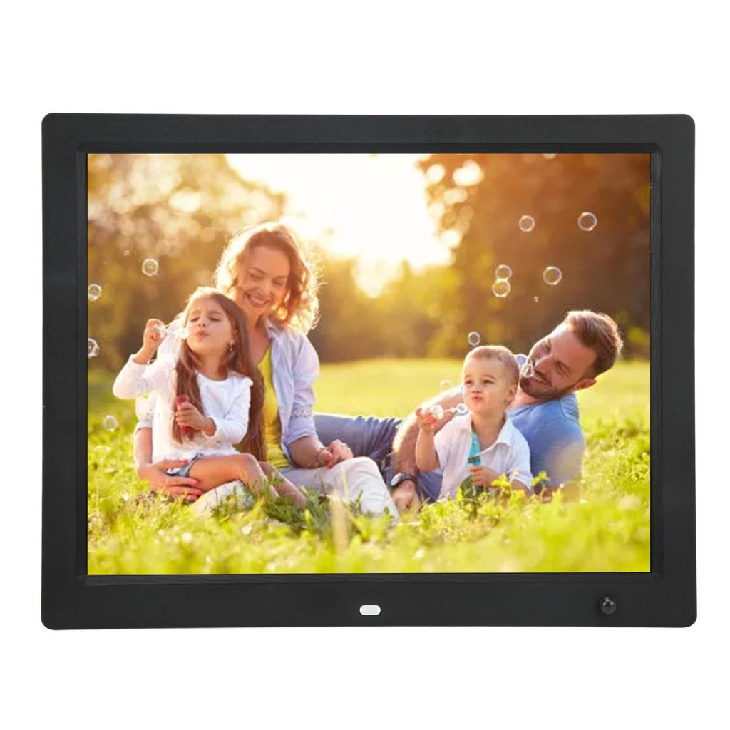 14in Digital Photo Frame Human Body Sensing 1080P Multiple Functions Plug and Play Smart Picture