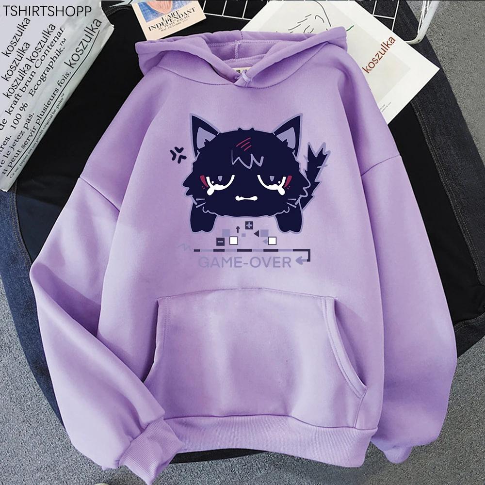 Genshin Impact Scaramouche Cat Hoodie Cute Women Korea Kawaii Wanderer Hoodies Unisex Autumn Winter Casual Pullovers Sweatshirts
