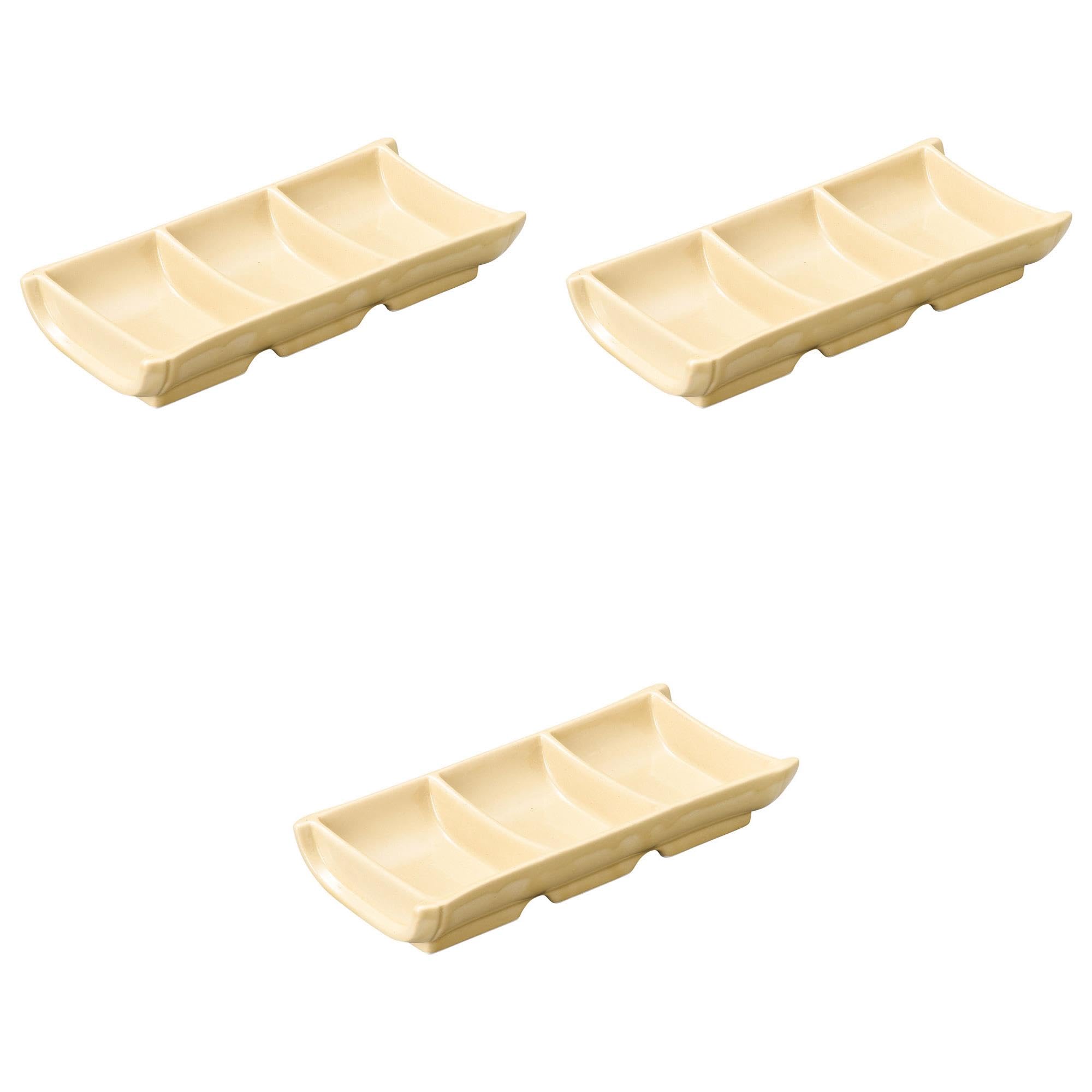 

Set of 3 Condiment Containers x 9 x 3 Arita Ware Condiment Containers by Setomonohonpo Bamboo-Shaped [19 cm]