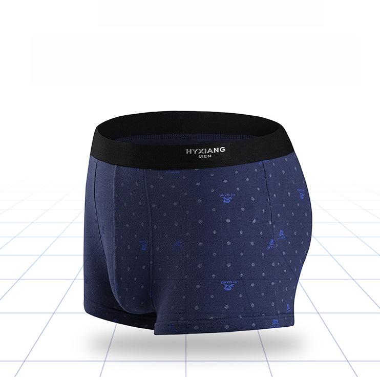 4pcs Men's Underwear Mid Waist Flat Leg Pants Men's Underwear Boxer Brief