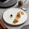 Stone Patterned Ceramic Plate Steak Plate Serving Plate Cake Plates Dessert Sushi Dish Molecular Cuisine Restaurant Tableware
