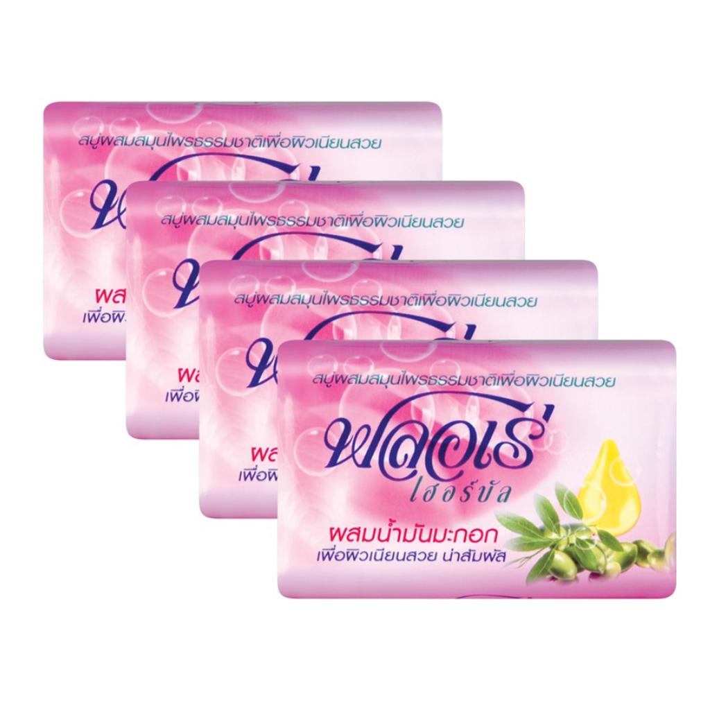 

Травяное мыло Flore с оливковым маслом 80 г x 4 батончика - тайское