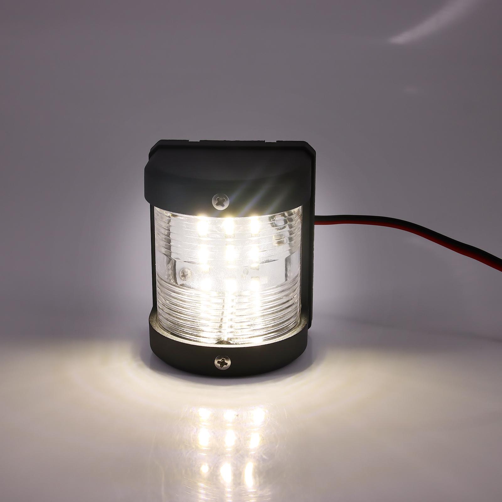 

White Light 12V LED Marine Signal Navigation Light Waterproof Signal Light for Marine Boat Yacht Sailing Indicator Lighting