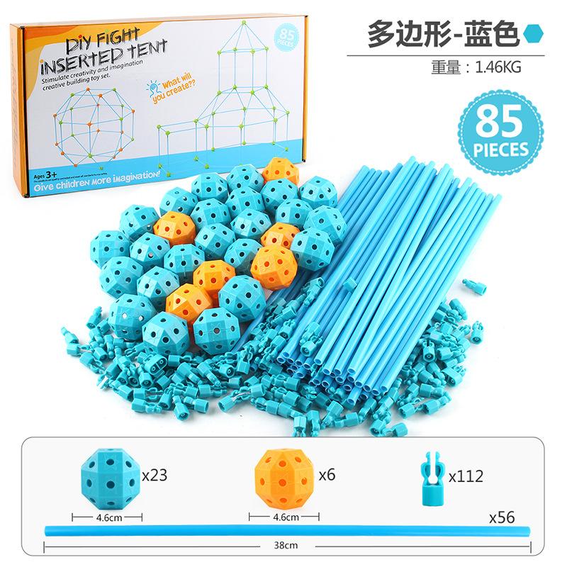 

Детская палатка из бусин «Сделай сам», 85 шт., мозаичный конструктор, игровой домик, палатка для помещения и улицы, игрушки