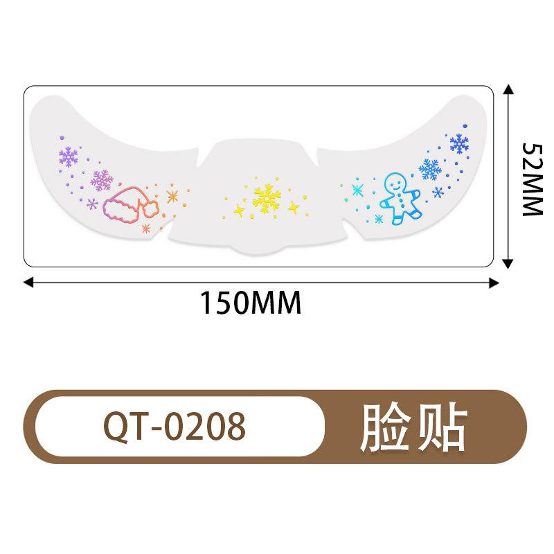 Christmas Tattoo Sticker Waterproof Temporary Simulated Freckle Makeup Sticker Laser Flash Face Sticker