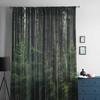 Wallpaper Forest Tree Autumn Tulle Window Curtains for Bedroom Luxury Home Decor Drapes In Living Room Chiffon Panels