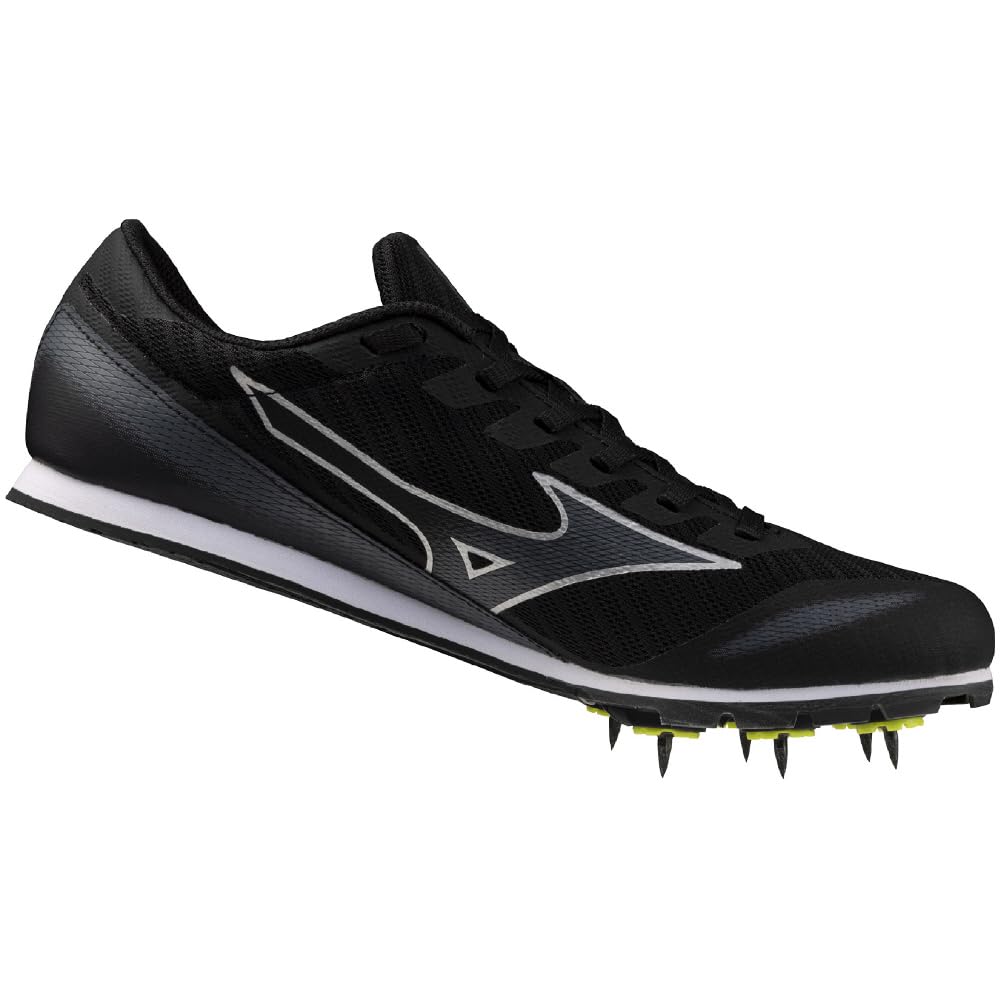 Mizuno Track and Field Shoes 3 Club Lightweight Short Distance Track and Field Spikes for Tracks Under 800m Black X Silver Cm 3E X-First 26.5