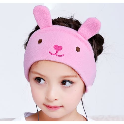 FIRIK Children's Earphones, Headband, Headphones, Sleeping Eye Mask, Bunny