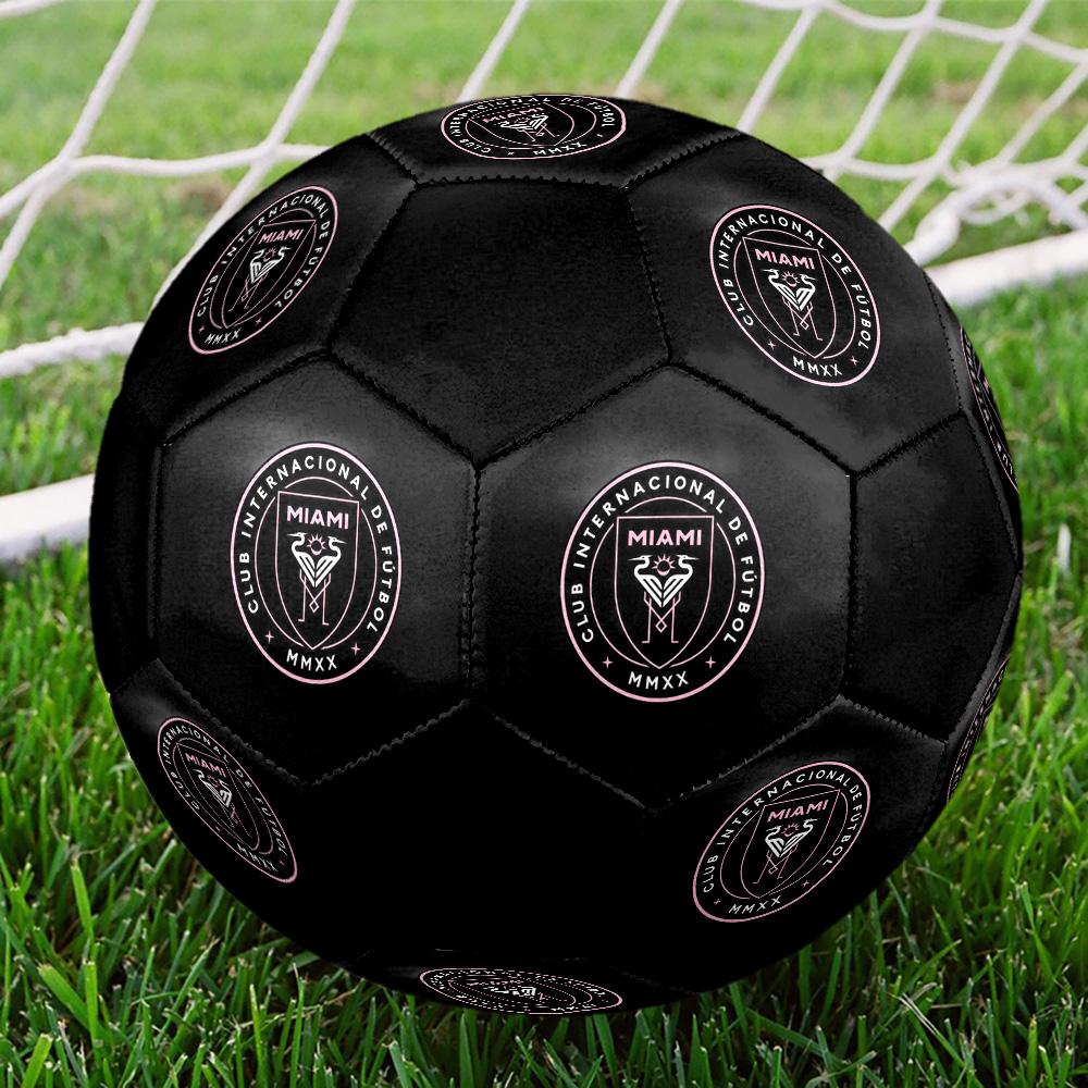 Inter Miami CF Soccer Ball Colorful All Ages Machine Stitched PVC Competition Ready Durable High-Bounce.SIZE5
