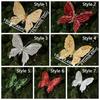 Clip-On Christmas Sequin Butterfly Ornament Pearl Christmas Butterfly  Window Display
