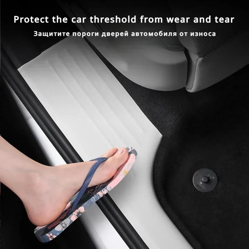Car Door Threshold Strip Sticker for Li LiXiang L6 L7 L8 L9 2022 2023 2024 Car Door Leather Protective Sticker for Lixiang
