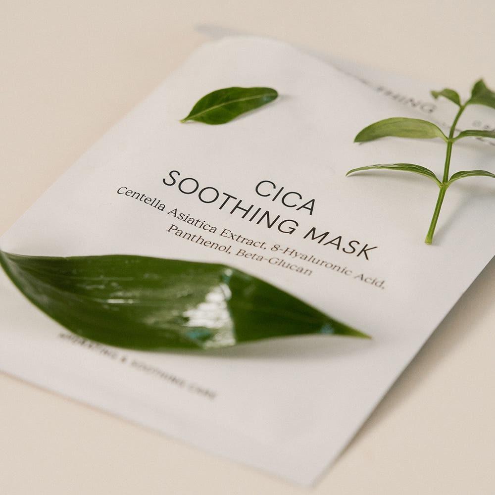 ONE THING Cica Soothing Mask Pack Calming Hydrating Daily Facial Sheet 25ml x 5ea